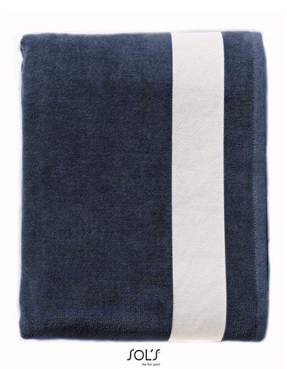 Beach Towel Lagoon in French Navy, Größe 100 x 160 cm