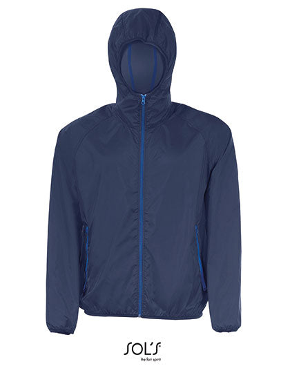 Unisex Windbreaker Shore in Navy, Größe 3XL