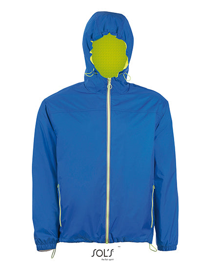 Unisex Lined Windbreaker Skate Jacket in Royal Blue 241, Größe 3XL