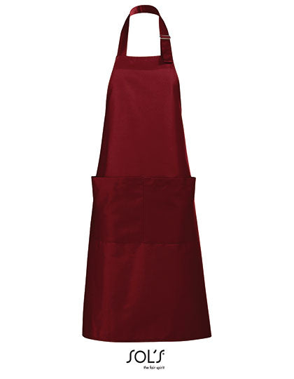 Long Apron Gala in Burgundy, Größe 75 x 90 cm