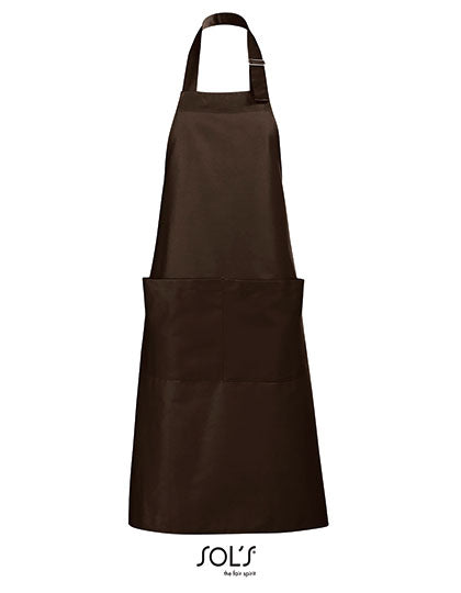 Long Apron Gala in Chocolate, Größe 75 x 90 cm