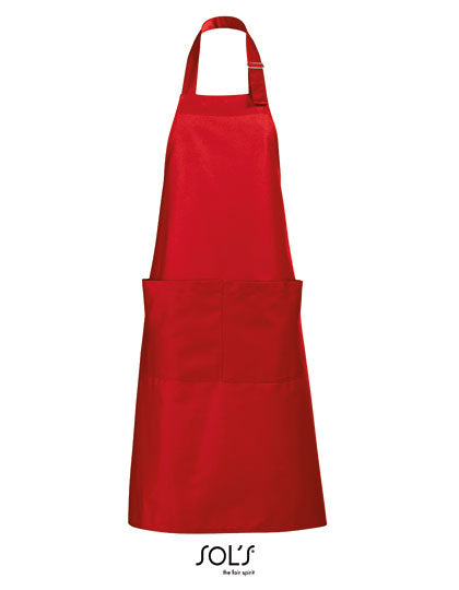Long Apron Gala in Red, Größe 75 x 90 cm