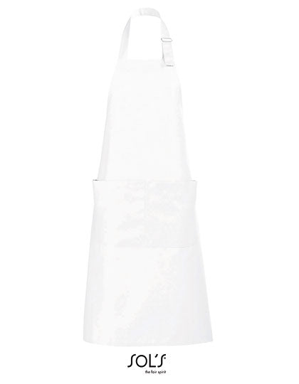 Long Apron Gala in White, Größe 75 x 90 cm