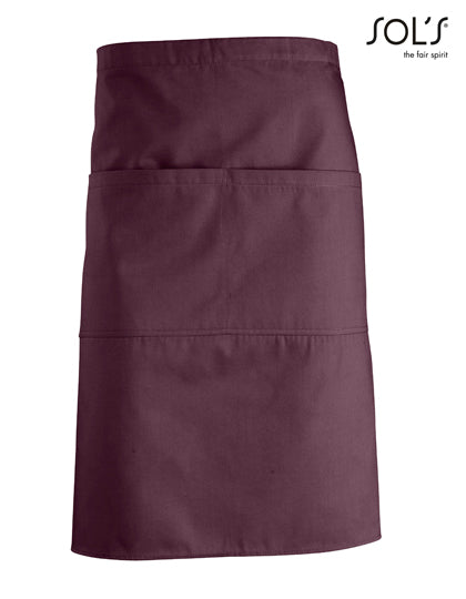 Medium Apron Greenwich in Burgundy, Größe 90 x 65 cm