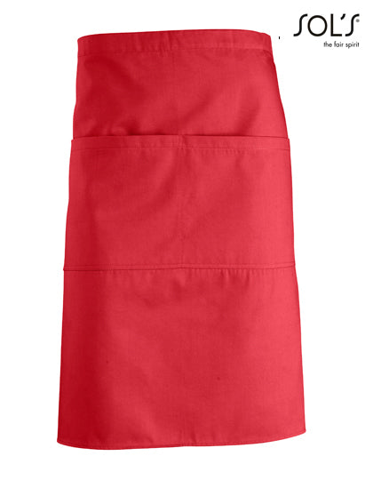 Medium Apron Greenwich in Red, Größe 90 x 65 cm