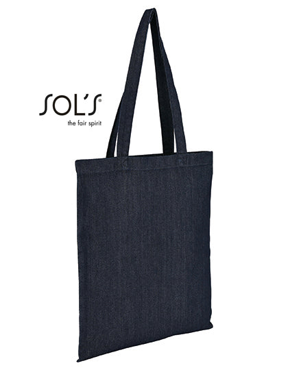 Shopping Bag Fever in Denim Brut, Größe 37 x 42 cm