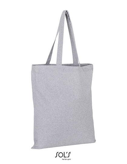 Awake Recycled Shopping Bag in Grey Melange, Größe 38 x 42 cm