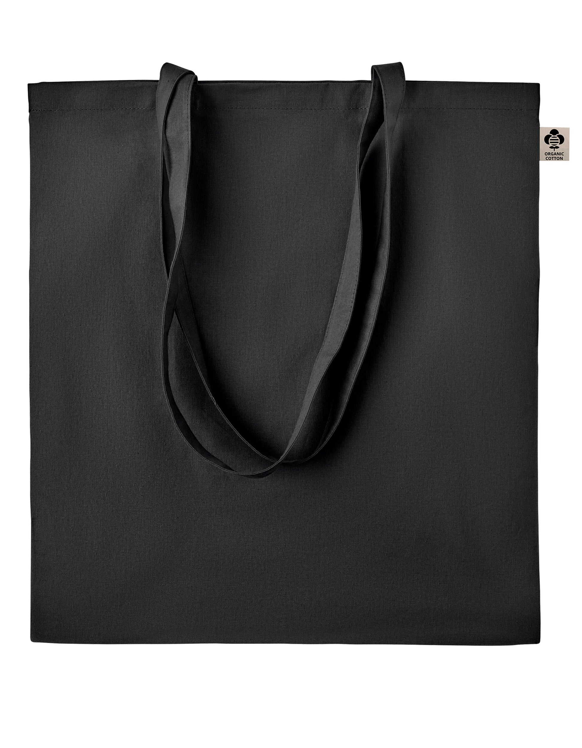 Shopping Bag Stockholm in Black, Größe 38 x 42 cm