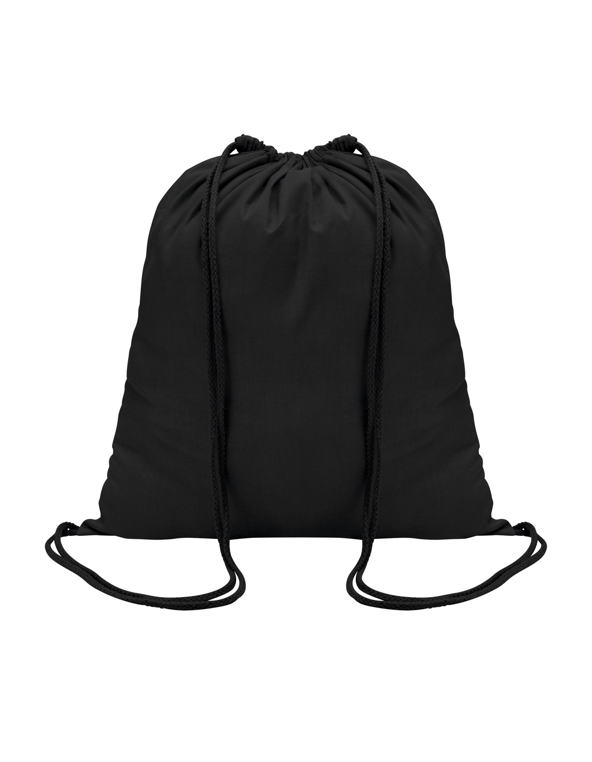 Drawstring Backpack Genova in Black, Größe 37 x 41 cm