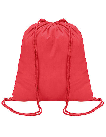 Drawstring Backpack Genova in Bright Red, Größe 37 x 41 cm