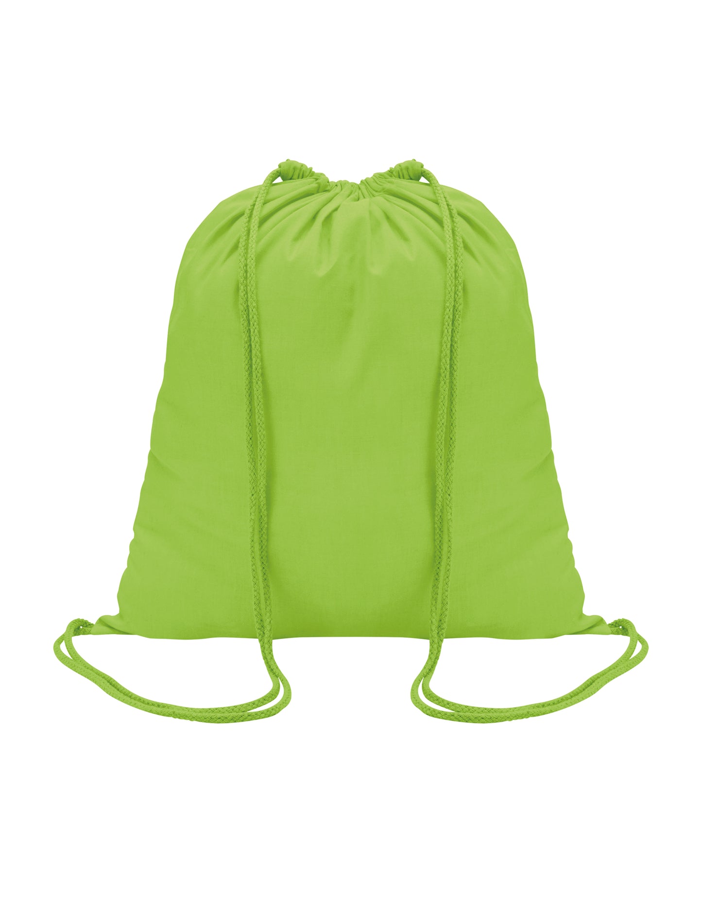 Drawstring Backpack Genova in Yellow Green, Größe 37 x 41 cm