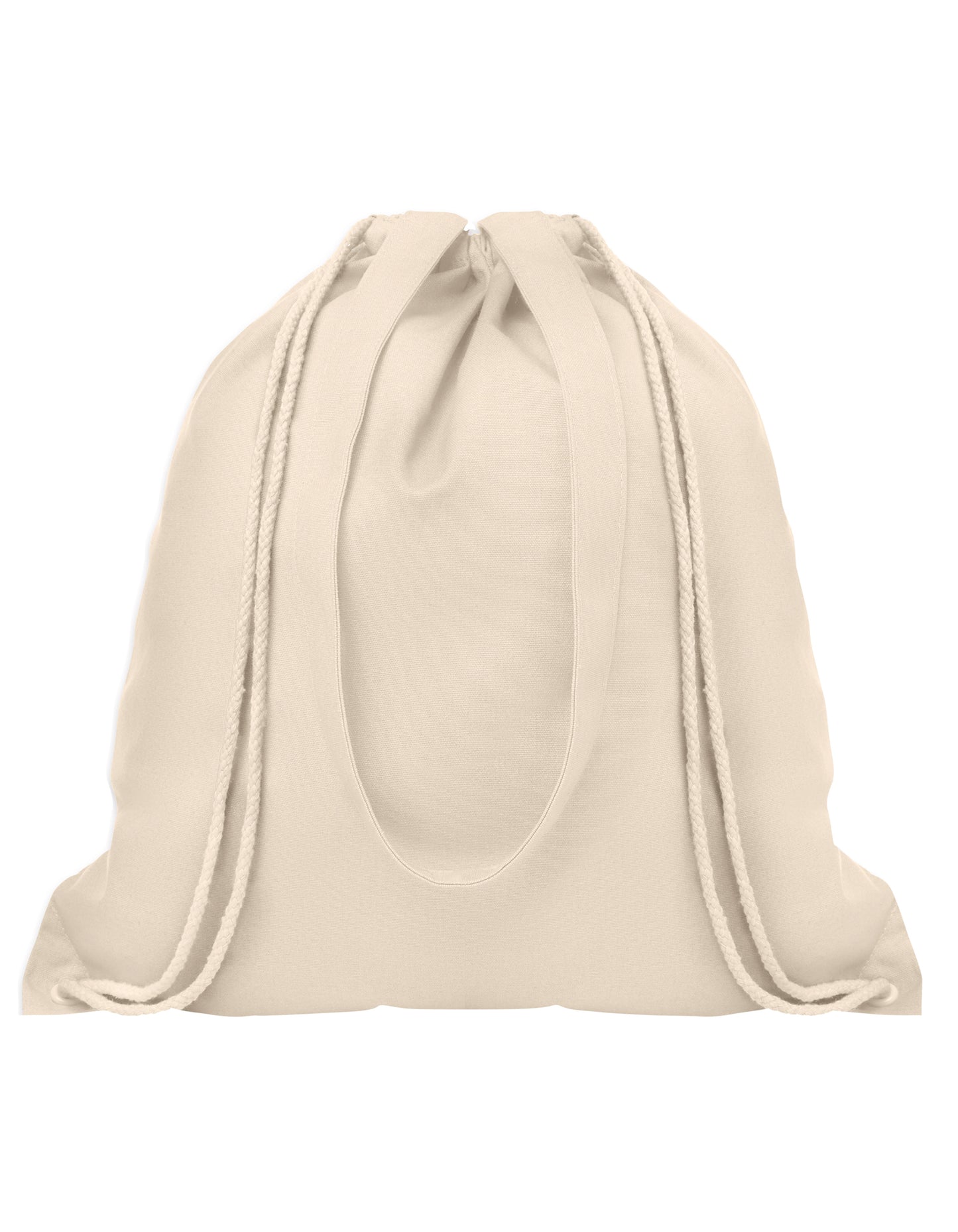 Drawstring Backpack With Handles Oslo in Natural, Größe 38 x 42 cm
