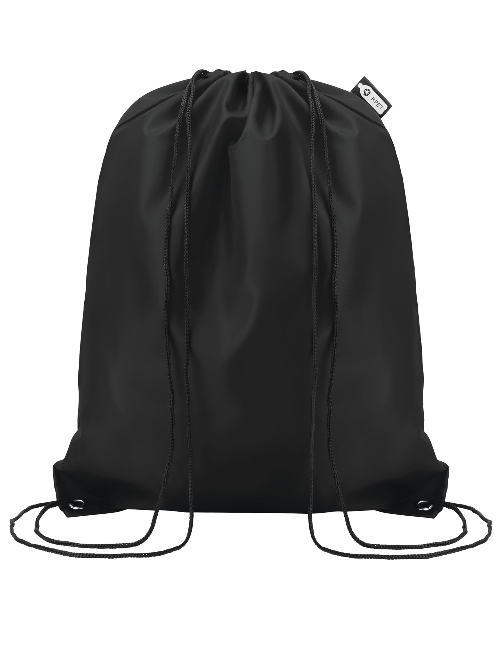 Drawstring Backpack Conscious in Black, Größe 36 x 40 cm
