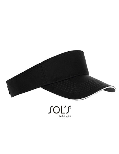 Unisex Visor Ace in Black, Größe One Size