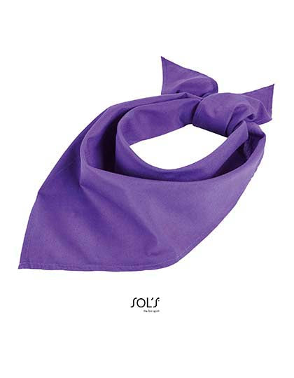 Bandana in Dark Purple, Größe 62 x 62 x 80 cm