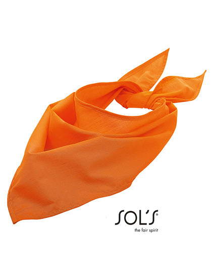 Bandana in Orange, Größe 62 x 62 x 80 cm