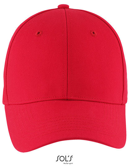 Six Panel Cap Blaze in Red, Größe One Size