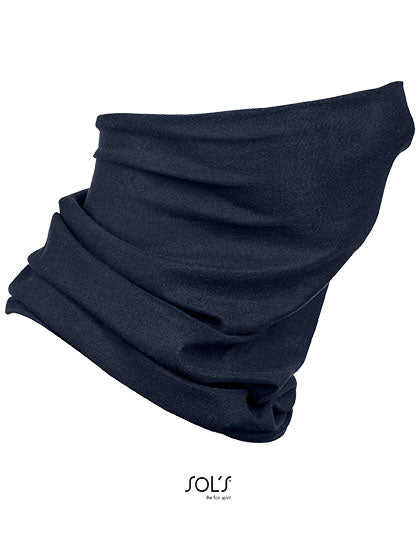 Multifunctional Neck Warmer Bolt in French Navy, Größe 25 x 50 cm