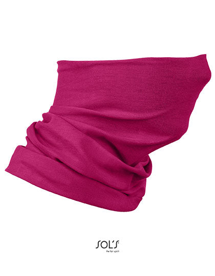 Multifunctional Neck Warmer Bolt in Fuchsia, Größe 25 x 50 cm