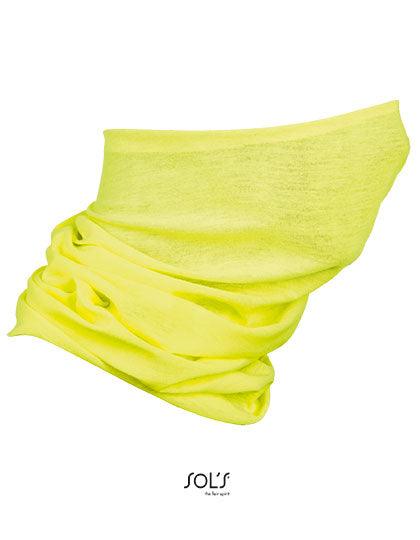 Multifunctional Neck Warmer Bolt in Neon Yellow, Größe 25 x 50 cm