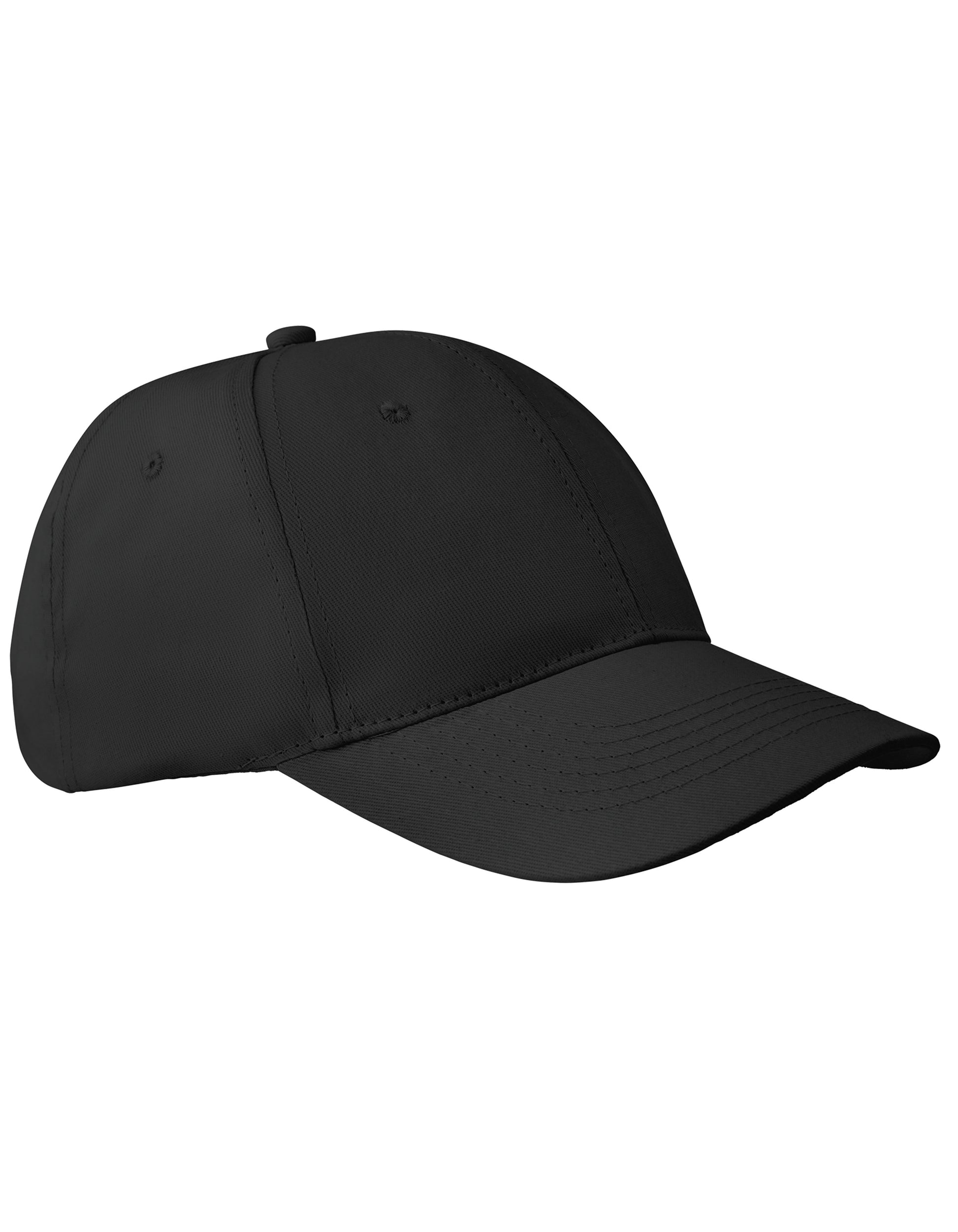 6-Panel Cap Apollo in Black, Größe One Size