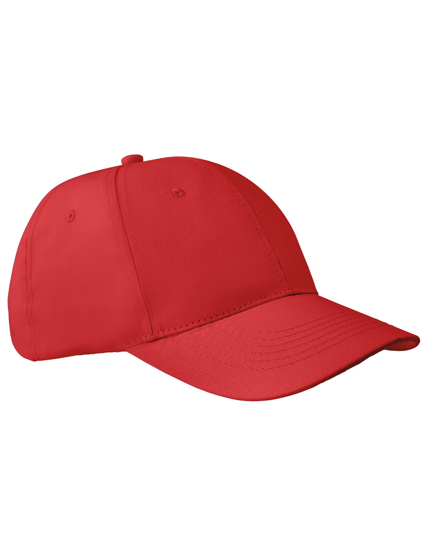 6-Panel Cap Apollo in Bright Red, Größe One Size