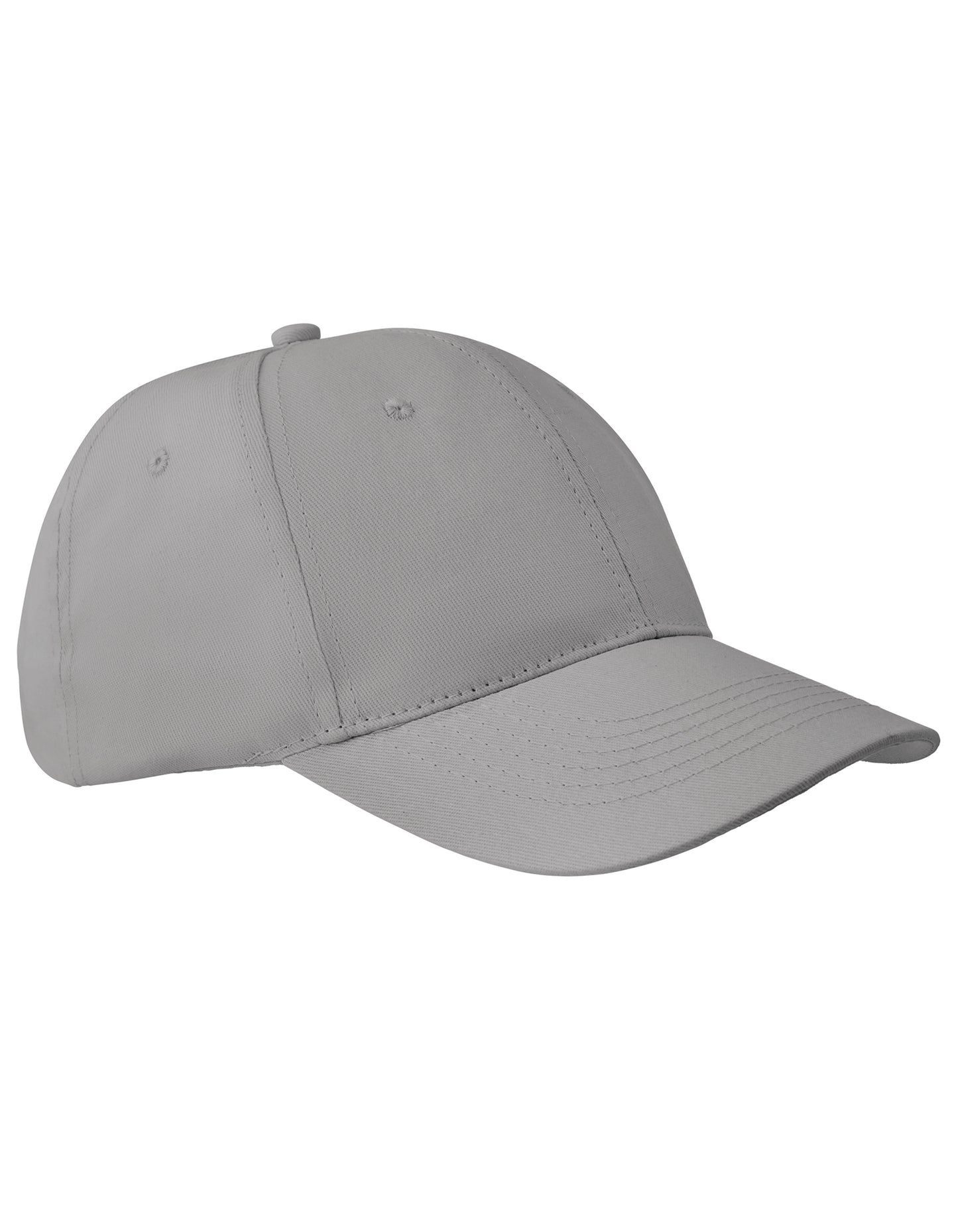 6-Panel Cap Apollo in Pure Grey, Größe One Size