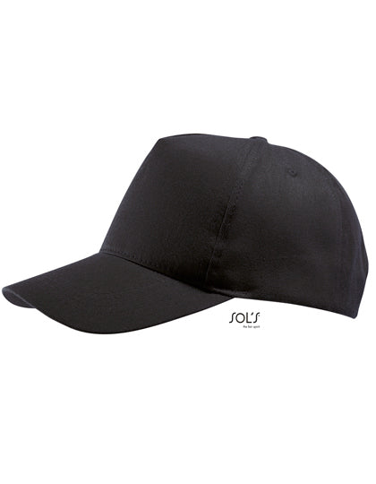 Five Panel Cap Buzz in Black, Größe One Size