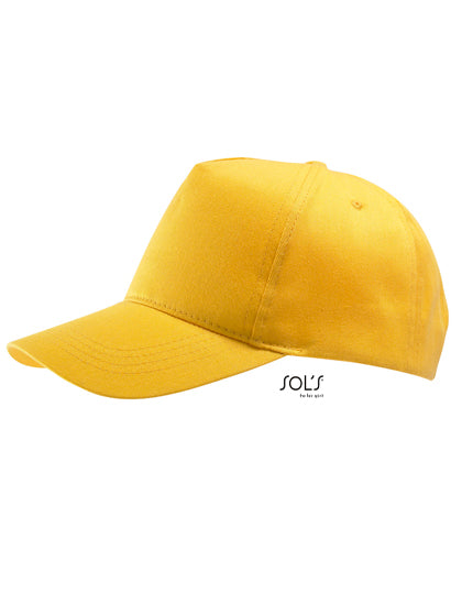 Five Panel Cap Buzz in Gold, Größe One Size