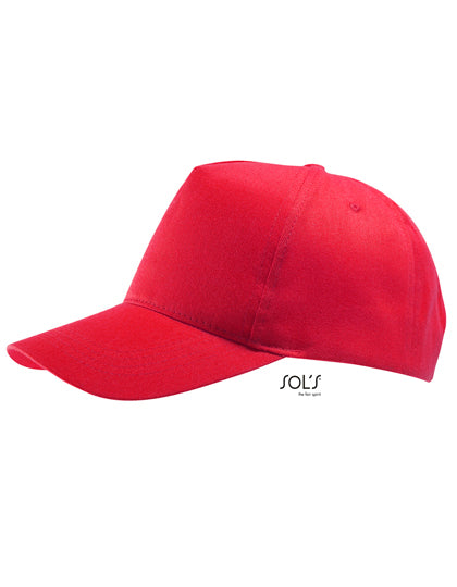 Five Panel Cap Buzz in Red, Größe One Size