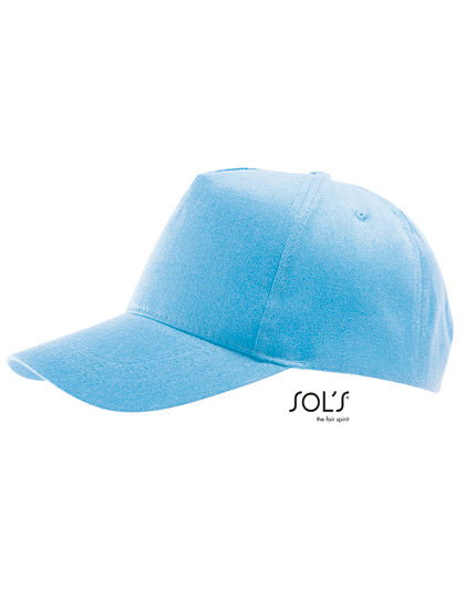 Five Panel Cap Buzz in Sky Blue, Größe One Size