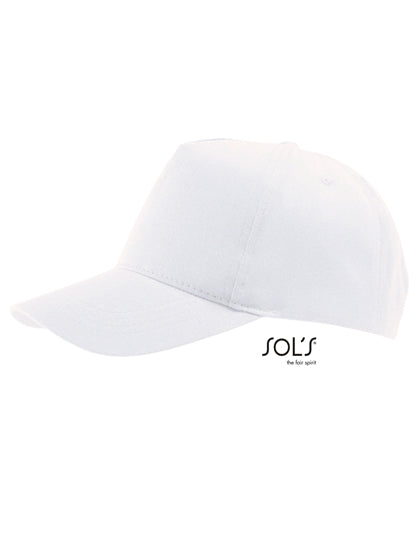 Five Panel Cap Buzz in White, Größe One Size