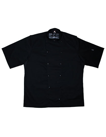 Executive Jacket Short Sleeve in Black, Größe 4XL