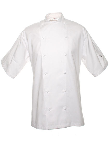 Executive Jacket Short Sleeve in White, Größe 5XL