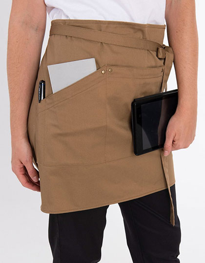 Utility Waist Apron in Khaki, Größe 91 x 45 cm