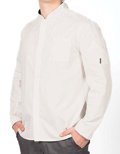 Prep Jacket Longsleeve in White, Größe XXL