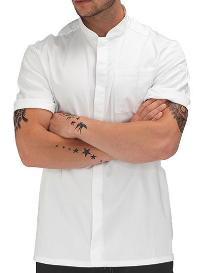 Jacket Short Sleeve in White, Größe XXL