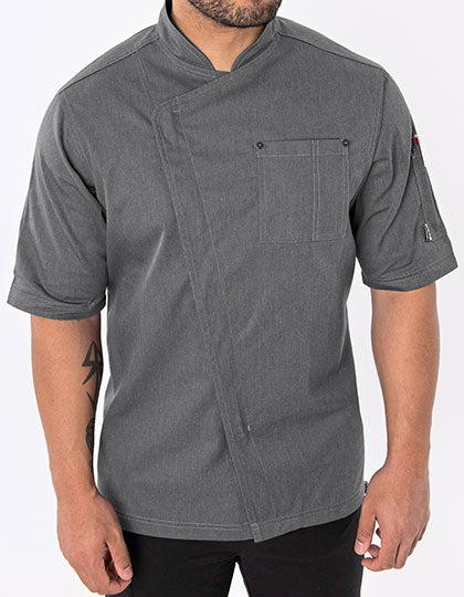 Unisex Asymmetric Jacket in Grey, Größe XXL