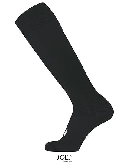 Soccer Socks in Black, Größe 40/44