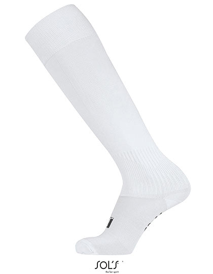 Soccer Socks in White, Größe 40/44
