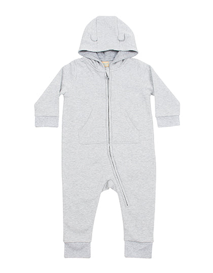 Toddler Fleece All In One in Heather Grey, Größe 24/36 months
