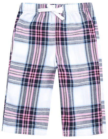Baby Tartan Trousers in White-Pink Check, Größe 3-4 years