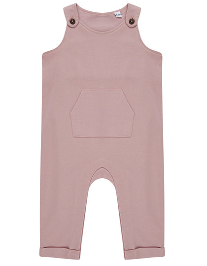 Organic Cotton Dungaree in Soft Pink, Größe 24/36 months