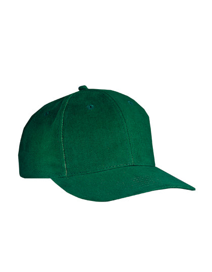 6-Panel Cap Laminated in Dark Green, Größe One Size