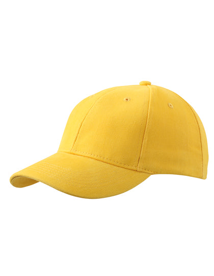 6-Panel Cap Laminated in Gold, Größe One Size