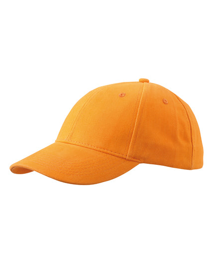6-Panel Cap Laminated in Orange, Größe One Size