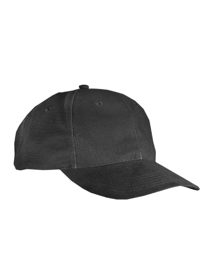 6-Panel Cap Low Profile in Black, Größe One Size