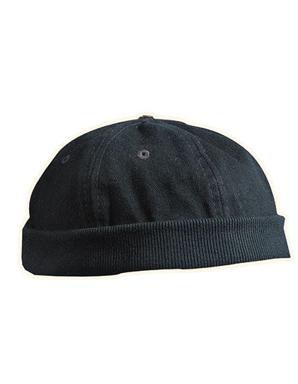6 Panel Chef Cap in Black, Größe One Size