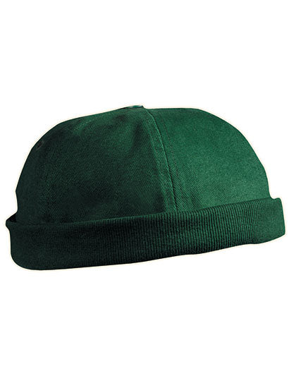 6 Panel Chef Cap in Dark Green, Größe One Size