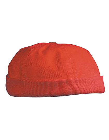 6 Panel Chef Cap in Red, Größe One Size